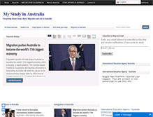 Tablet Screenshot of mystudyinaustralia.com